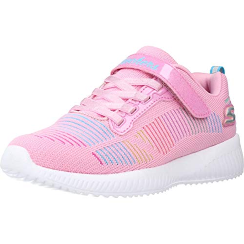 Skechers Bobs Squad, Zapatillas Niñas, Pkmt, 28.5 EU