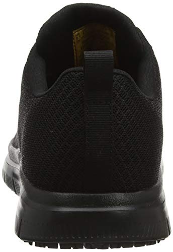 Skechers Flex Advantage-Bendon, Zapatillas Hombre, Negro (BLK Black Mesh/Water & Stain Repellent Treatment), 43 EU