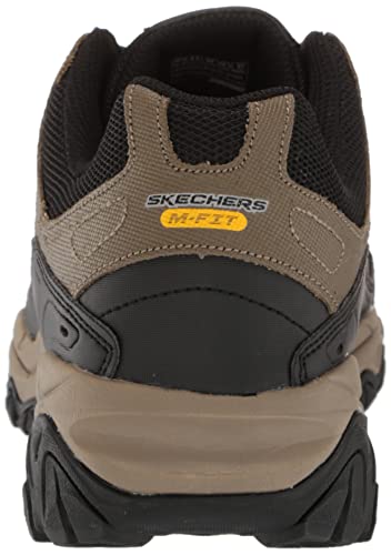 Skechers Men's After Burn Memory Fit Strike Off Sneaker,Pebble/Black,US 10.5 M