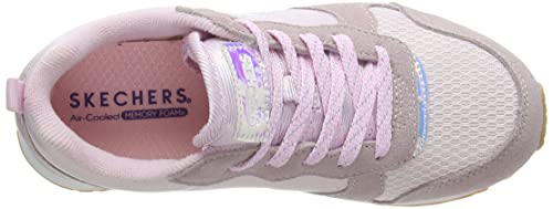 Skechers Retrospect, Zapatillas Niñas, Pink, 34 EU