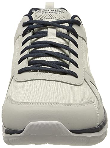 Skechers Track Scloric, Zapatillas Hombre, White, 43 EU