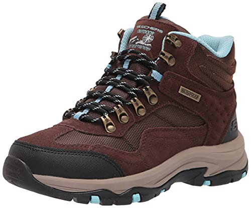 Skechers Trego Base Camp, Botas para Senderismo Mujer, Chocolate, 38 EU