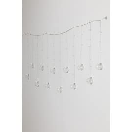 SKLUM Cortina de Luces LED con Bolas (4,70 m) Biro PVC Blanco Cálido