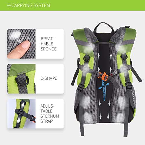 SKYSPER Mochila de senderismo 35 litros Impermeable para Montaña Macuto de Trekking hombre mujer Morral Escalada de Camping Acampada Excursiones