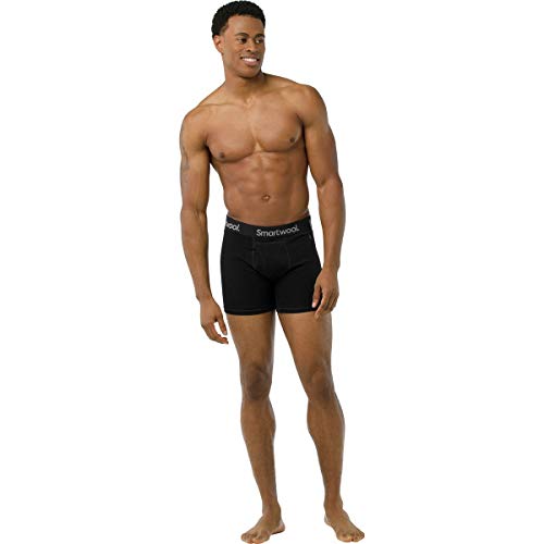 Smartwool Merino 150 Boxer Brief Capa de Base, Hombre, Negro, Mediano