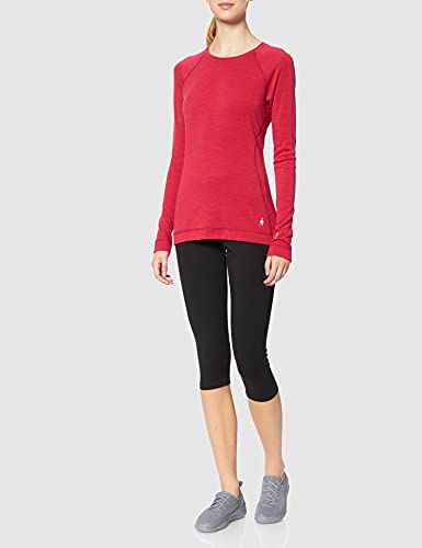 Smartwool Merino 250-Camiseta Interior Capa de Base Superior, Granada Heather, L Mujer