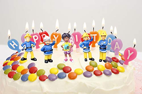 smileh Sam El Bombero Cake Topper Figuras Bombero Figuras Decoración Para Tarta Bombero Mini Figuras Set 12 Piezas