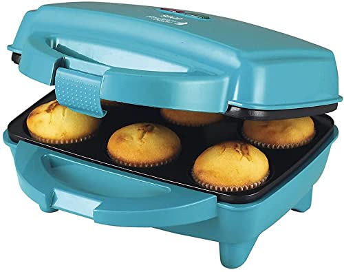 Sogo CCM-SS-7188 - Máquina de magdalenas y muffins, 6 pastelitos, 700 W, color azul