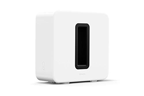 Sonos | Sub Generación 3, Subwoofer inalámbrico, Doble Amplificador Digital, Doble Puerto Acústicos, Multiroom WiFi Cine en Casa, Tratamiento por DSP, Calibración Trueplay - Blanco