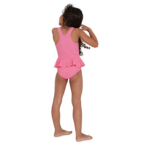 Speedo Koala Frill Bañador Niña Piscina y Playa, Color Violeta/Rosa, Talla 2 Años