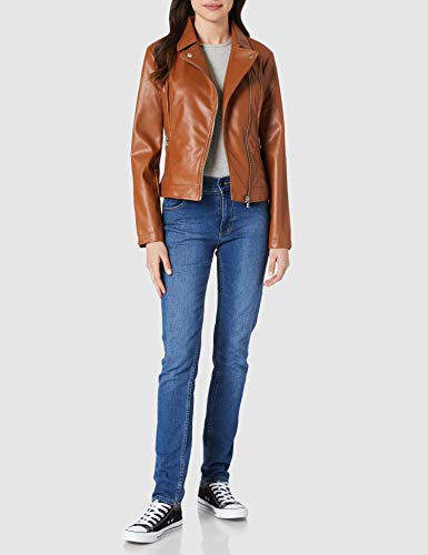 Springfield Chaqueta Motera, Marron Oscuro, 38 para Mujer