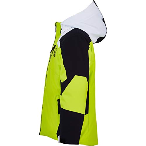 Spyder Leader Chaqueta, Unisex niños, Sharp Lime, 10 Años