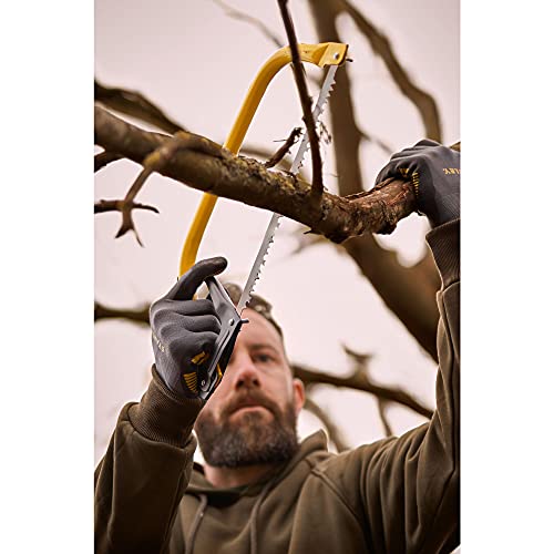 Stanley Sierra de Arco con Hoja de Recambio de Metal y de Madera 1-20-447, Amarillo, 30.5 cm