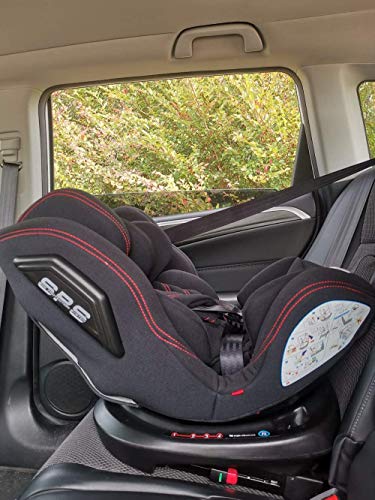 Star Ibaby - Silla de coche grupo 0+/1/2/3 Isofix rotación 360º - Black Edition