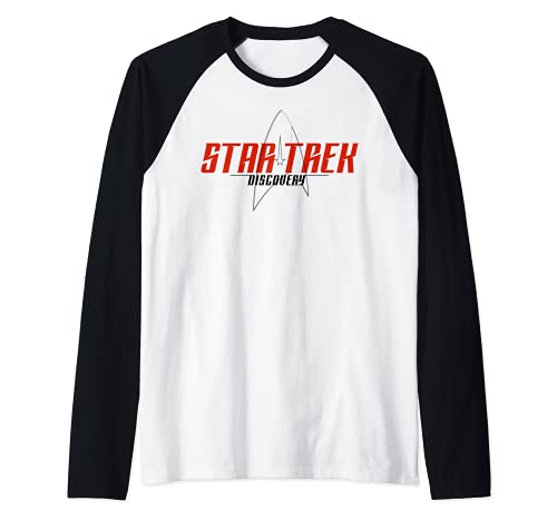 Star Trek Discovery Sketch Delta Logo Camiseta Manga Raglan