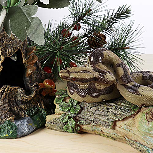 STOBOK Alta Simulación Python Modelo de Juguete Gran Serpiente Realista de Halloween Tricky Creepy Prank Scary Snake Toy