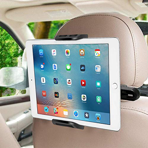 SUCESO Soporte Tablet Coche Soporte para Tablet Soporte para Reposacabezas de Coche para 4.7-11" Pulgadas 360° Soporte para Tablet para iPad Pro Air Mini,Samsung Galaxy Tab,iPhone,Huawei,Otras Tablets