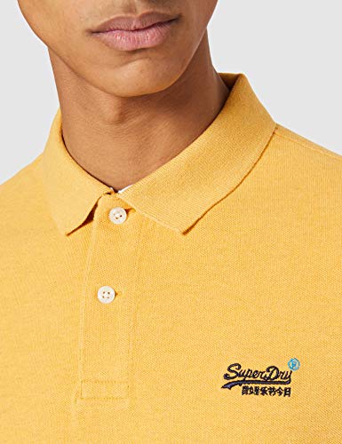 Superdry M1110191A Camiseta Tipo Polo, Ochre Marl, M para Hombre