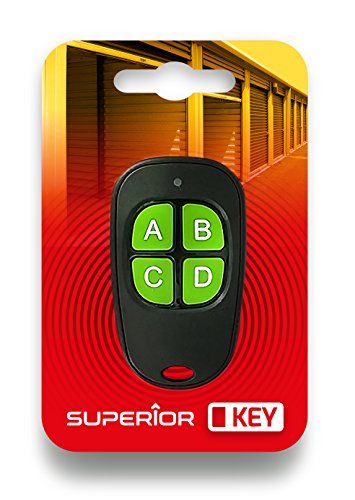 Superior Key – Mando a Distancia Universal de Cuatro Canales, frecuencia de 433,92 MHz, código Fijo