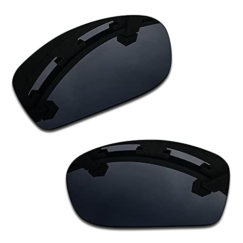 SYEMAX Lentes de repuesto para espejo polarizado, compatibles con Oakley Fives Squared Sunglass - Múltiples opciones, (Negro oscuro no polarizado), Talla única