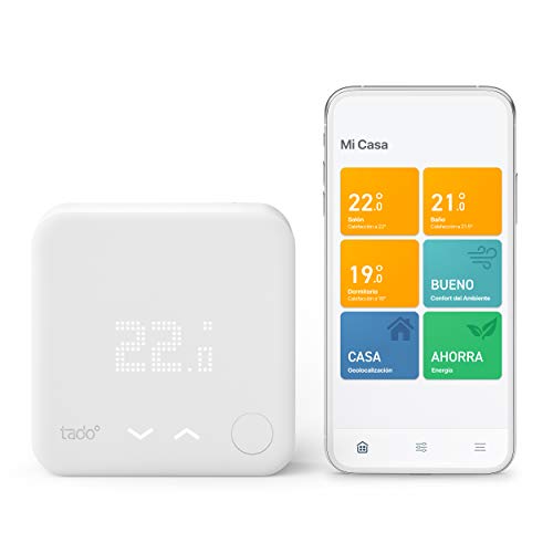 tado° Termostato Inteligente Cableado Kit de Inicio V3+ – Control inteligente de calefacción, Instálalo tú mismo, Designed in Germany, trabaja con Amazon Alexa, Siri & Asistente de Google#