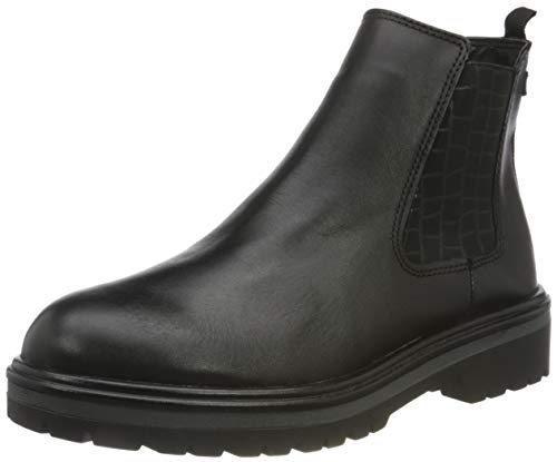 Tamaris 1-1-25412-25, Botas Cortas al Tobillo Mujer, Negro, 36 EU