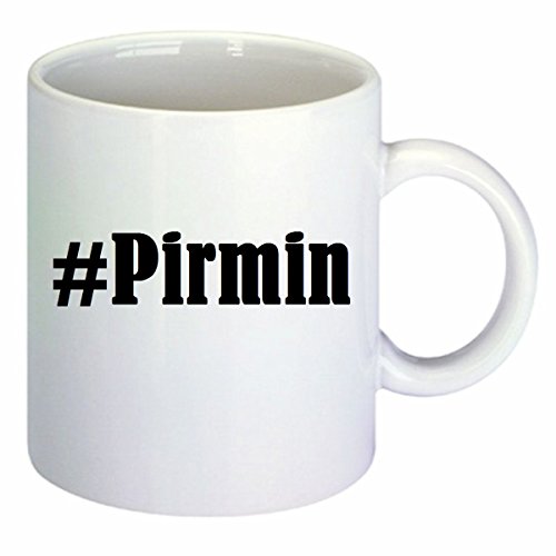 taza para café #Pirmin Hashtag Raute Cerámica Altura 9.5 cm diámetro de 8 cm de Blanco