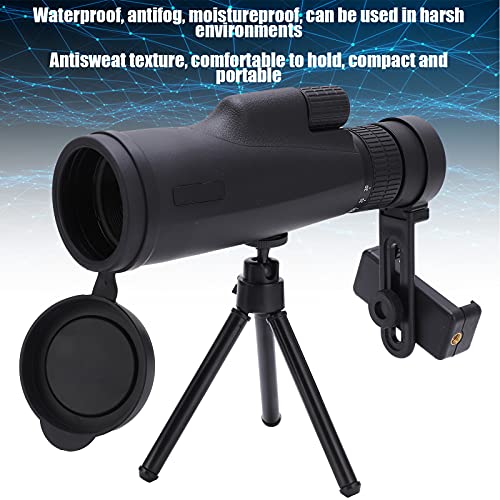 Telescopio Monocular, Cómodo para Sostener Equipos ópticos Monoculares de Alta Definición Diseño de Polea de Enfoque Rápido Zoom de Tubo único 10-30x50 para Observación de Emociones