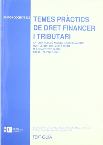 Temes Practics De Dret Financer (TEXTOS DOCENTS)