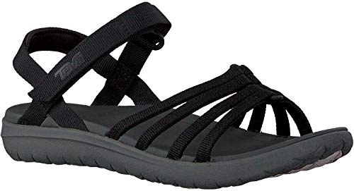 Teva Sanborn COTA Sandal, Sandalias de Punta Descubierta Mujer, Negro (Black Black), 36 EU