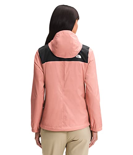 The North Face Antora Chaqueta de Lluvia, TNF Black-Rose Dawn, XL para Mujer