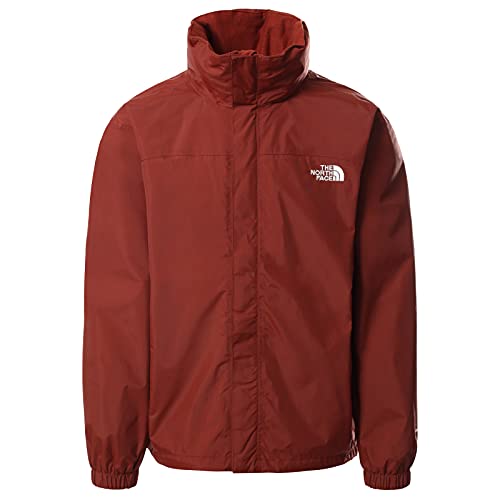 The North Face - Chaqueta Resolve para Hombre - Chaqueta de Senderismo Impermeable y Transpirable- Rojo, S