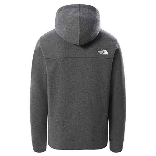 The North Face - Sudadera con Capucha y Forro Polar con Cremallera Completa Graphic Collection para Hombre -Medium Grey Heather, M