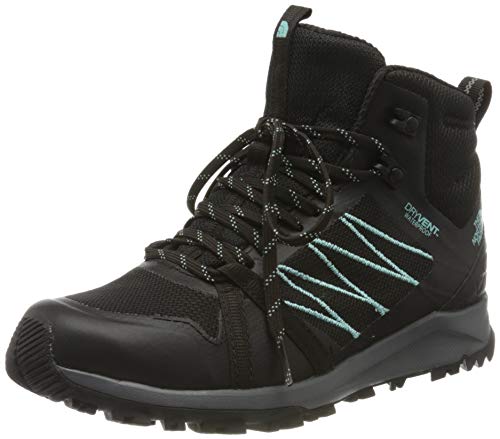 The North Face Womens Litewave Fastpack II Mid WP, Zapato para Caminar Mujer, TNF Black, 45 EU