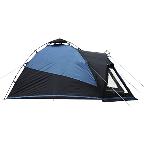 Tienda de campaña de montaje rápido Aosta 3 de yourgear, con ventana, ventilación impermeable, 5000 mm, azul y gris