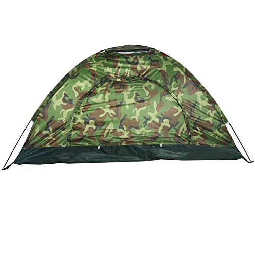 Tienda de campaña portátil para camping, 2 personas, camuflaje, tienda de campaña, camping, senderismo