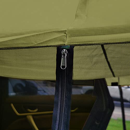 Tienda de Campaña Remolque Coche, Crtkoiwa Carpa Trasera de Coche con Tienda de Protección Solar y Antimosquitos Multifunción de Red Carpa Extendida Lateral para SUV/RV/Bus