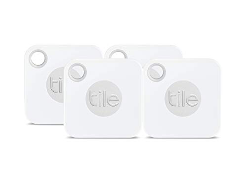 Tile Mate con pila reemplazable - Buscador de llaves. Buscador de teléfonos. Buscador de cualquier cosa - paquete de 4