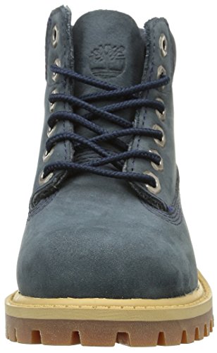 Timberland 6-Inch Premium WP, Botas Clasicas Unisex Niños, Azul (Medium Blue Nubuck P01), 37.5 EU