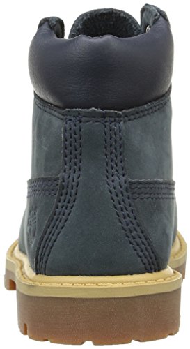 Timberland 6-Inch Premium WP, Botas Clasicas Unisex Niños, Azul (Medium Blue Nubuck P01), 37.5 EU