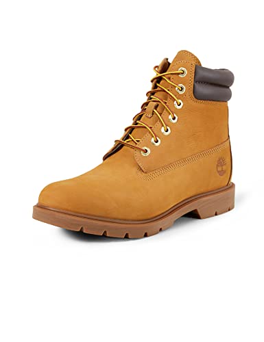 Timberland 6 Inch WR Basic Botas de invierno para Hombre, Amarillo (Wheat Nubuck), 42 EU