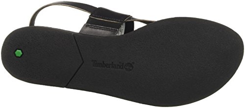 Timberland Carolista Ankle Thong, Sandalias Mujer, Negro Black Full Grain, 38 EU