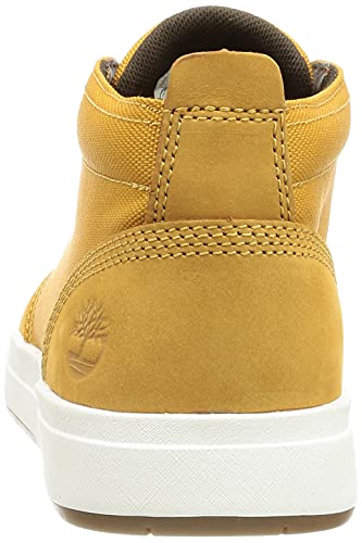 Timberland Davis Square F/L Chukka Botas para Hombre, Amarillo (Wheat Nubuck), 44.5 EU