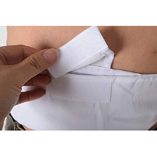 Titular de una sonda gástrica, cómodo y ocultamiento Tubos de Alimentación Diálisis Peritoneal protectores de cinturón para hombres y mujeres, lavable Fijación Médico Enfermería de la correa,Blanco