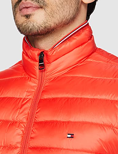 Tommy Hilfiger Chaleco Circular Plegable plumón, Daring Scarlet, L para Hombre