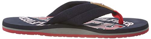 Tommy Hilfiger Essential TH Beach Sandal, Chanclas Hombre, Azul (Midnight 403), 40 EU