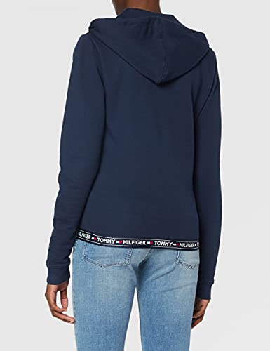 Tommy Hilfiger Hoody HWK Top de Pijama, Azul (Navy Blazer 416), X-Small para Mujer