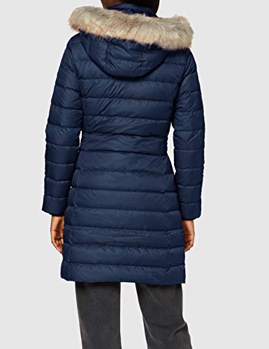 Tommy Jeans TJW Essential Hooded Down Coat, Chaqueta para Mujer, Azul (Twilight Navy), XS