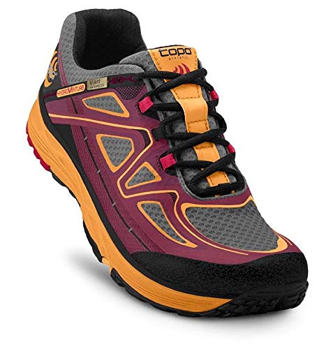 Topo Athletic HYDROVENTURE, Zapatillas Mujer, Borgoña/Melocotón, 40.5 EU