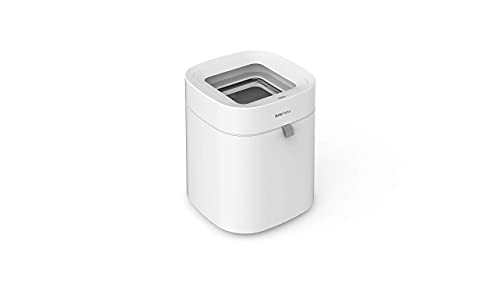 TOWNEW T Air Lite - Cubo de Basura Inteligente, Sella la Bolsa automáticamente, Cero Contacto, 16,6 litros, Blanco